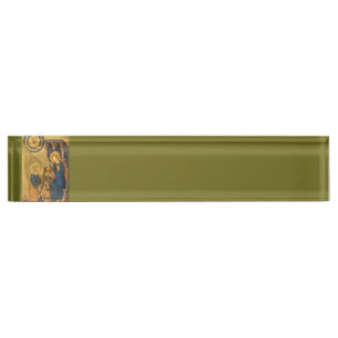 Porte-nom Pour Bureau Peinture de Gabriel et Marie