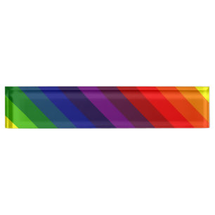 PORTE-NOM POUR BUREAU PERFECTION D'ARC-EN-CIEL ! ~