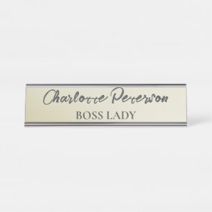 Porte-nom Pour Bureau Personnalisé Patron Lady Funny