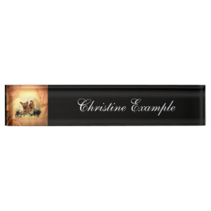 Porte-nom Pour Bureau Petit chiwawa mignon