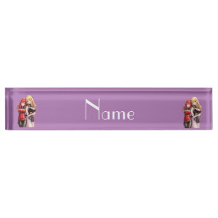 Porte-nom Pour Bureau Petites filles Anime Thunder_Cove