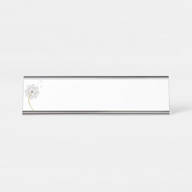 Porte-nom Pour Bureau Pissenlit (Devant)