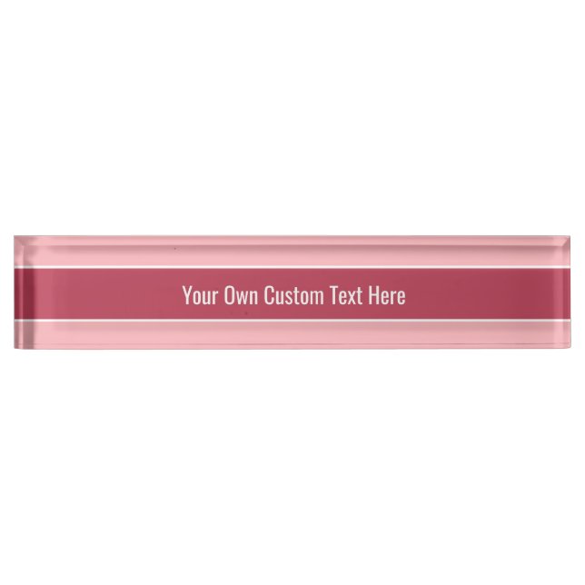 Porte-nom Pour Bureau Plaque de bureau personnalisée Motif (Devant)