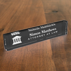 Porte-nom Pour Bureau Plaque de nom de bureau acrylique personnalisée po