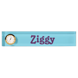 Porte-nom Pour Bureau Plaque de nom du bureau Ziggy