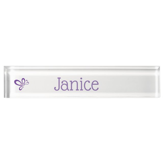 Porte-nom Pour Bureau plaque d'identification (Devant)