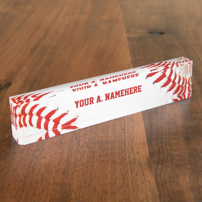 Porte-nom Pour Bureau Plaque d'identification du bureau de base-ball (Taille)