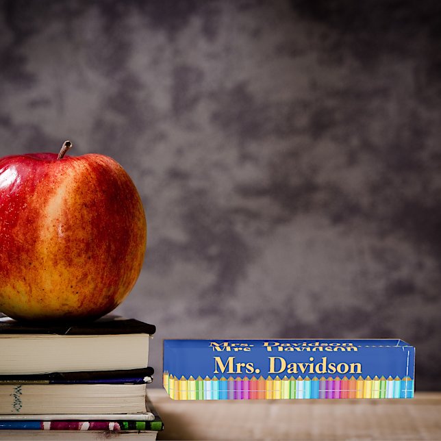 Porte-nom Pour Bureau Plaque d'identification personnalisée du bureau de (Créateur téléchargé)