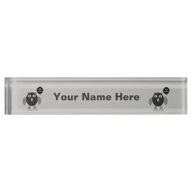 Porte-nom Pour Bureau Plaque d'identification personnalisée pour le bure (Devant)