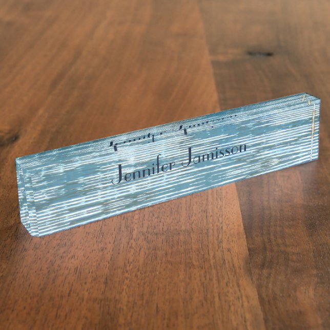 Porte-nom Pour Bureau Plaque signalétique acrylique de bureau, abrégé (Taille)