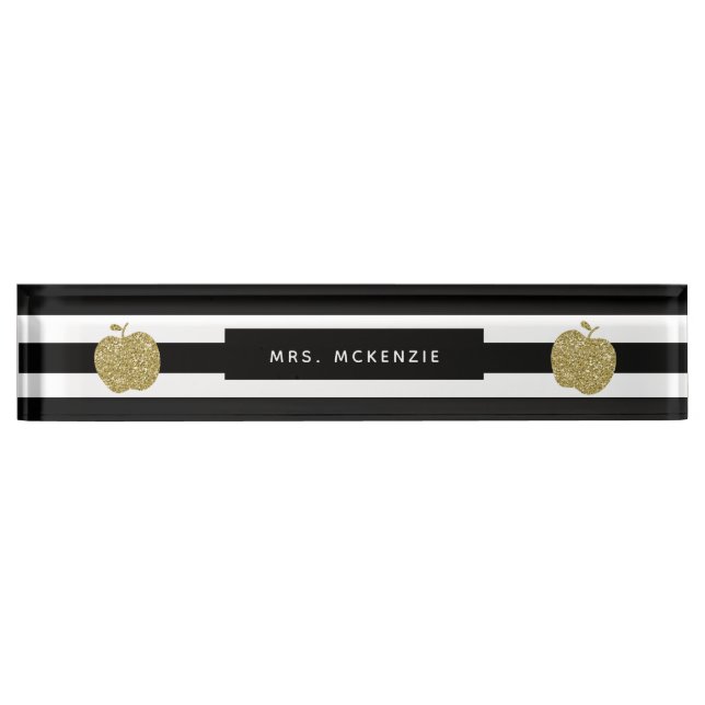 Porte-nom Pour Bureau Plaque signalétique de bureau de professeur (Devant)