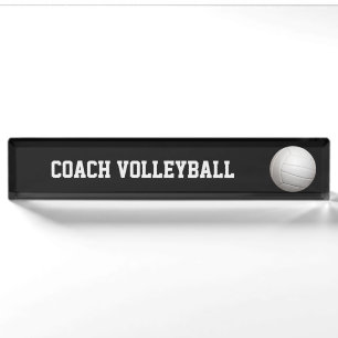 Porte-nom Pour Bureau Plaque signalétique de coutume de volleyball