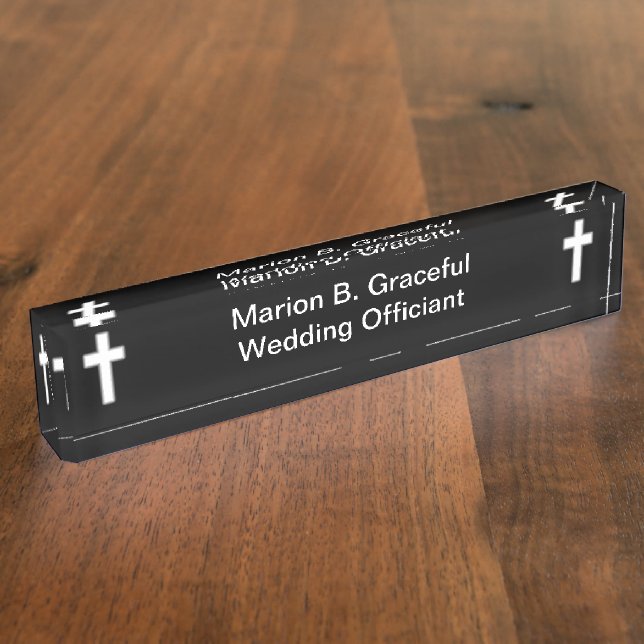 Porte-nom Pour Bureau Plaque signalétique du bureau mariage (Taille)