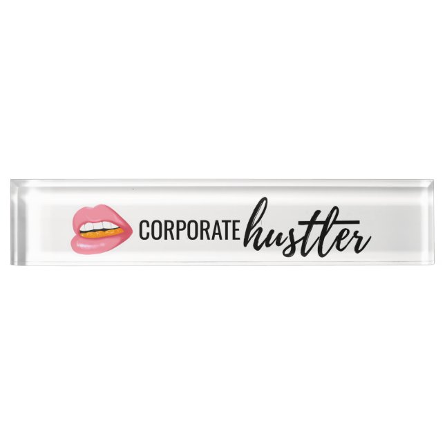 Porte-nom Pour Bureau Plat d'entreprise de bureau de débrouillard (Devant)