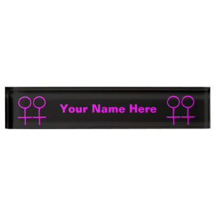 Porte-nom Pour Bureau Plate-forme personnalisée pour lesbiennes