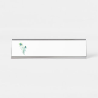 Porte-nom Pour Bureau Plumes de paquetage