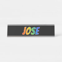 Prénom "JOSE" : Couleur arc-en-ciel amusant