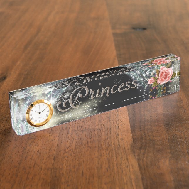 Porte-nom Pour Bureau Princesse Nameplate (Taille)