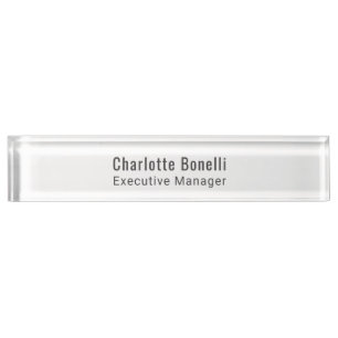 Porte-nom Pour Bureau Professionnel Minimaliste Moderne Simple