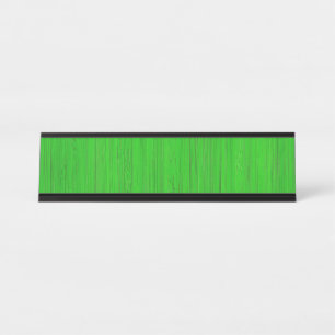 Porte-nom Pour Bureau Regard du bois en bambou vert clair de grain