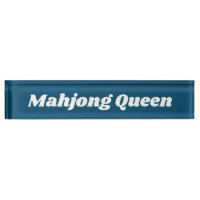 Reine Mahjong en bleu Turquoise