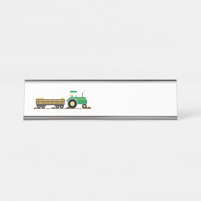 Porte-nom Pour Bureau Remorque de tracteur agricole (Devant)
