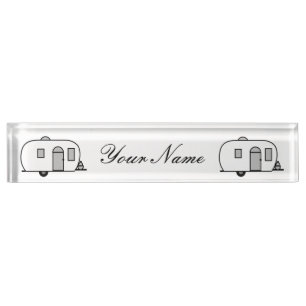 Porte-nom Pour Bureau remorque de voyage arrondie Thunder_Cove