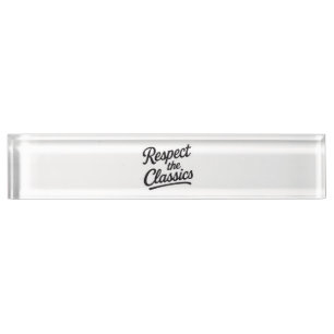Porte-nom Pour Bureau Respectez le costume de voiture classique   Voitur