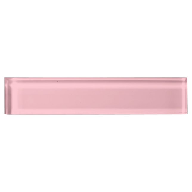 Porte-nom Pour Bureau rose (Devant)