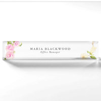 Rose d'aquarelle et crème floraux