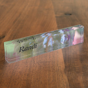 Porte-nom Pour Bureau Rosée personnalisée