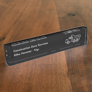 Porte-nom Pour Bureau Services de construction moderne