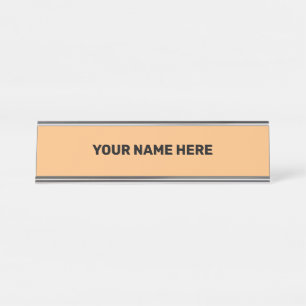 PORTE-NOM POUR BUREAU SIGNE DE PORTE SIMPLE DE STYLE DE TEXTE MINIMAL