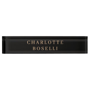 Porte-nom Pour Bureau Simple minimaliste élégant classique professionnel
