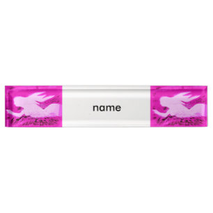Porte-nom Pour Bureau sirènes pointant des sirènes roses