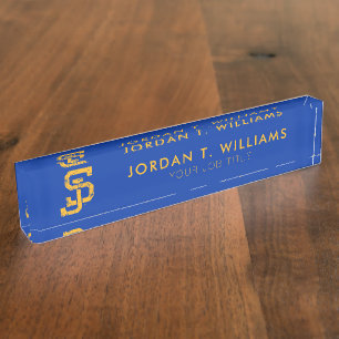 Porte-nom Pour Bureau SJ Spartans