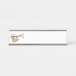 Porte-nom Pour Bureau Sloth