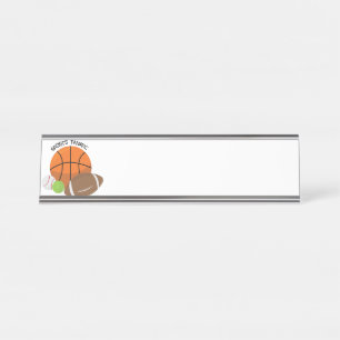 Porte-nom Pour Bureau Sports fanatiques
