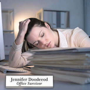 Porte-nom Pour Bureau Survivant du bureau Blanc