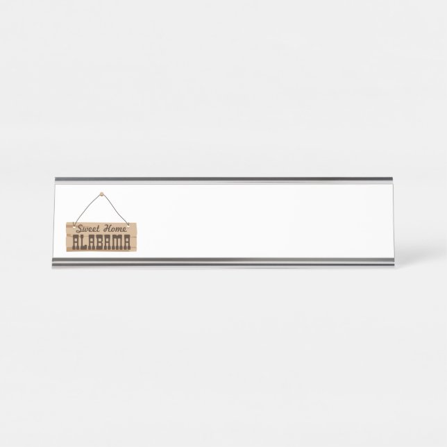 Porte-nom Pour Bureau Sweet Home Alabama (Devant)