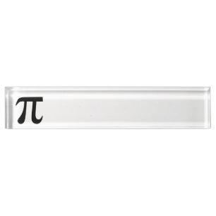 Porte-nom Pour Bureau Symbole Pi