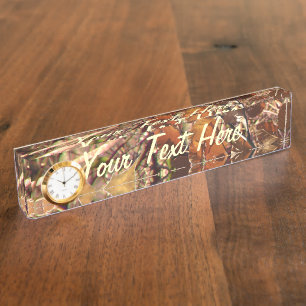 Porte-nom Pour Bureau Tableau Camouflage de chasseur personnalisé