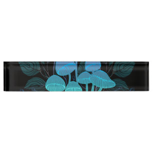 Porte-nom Pour Bureau Tabourets dans Bushes