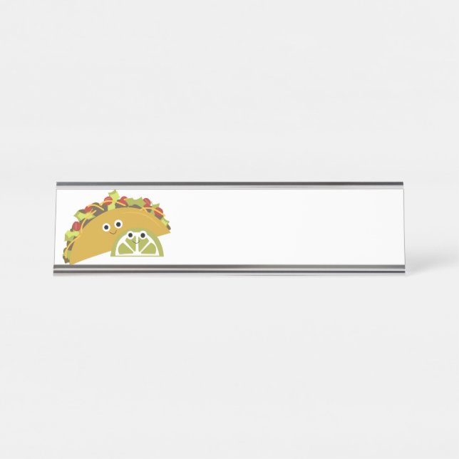 Porte-nom Pour Bureau Taco (Devant)