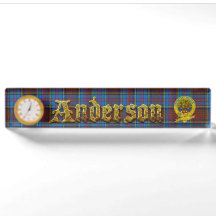 Tartan et motif de clan d'Anderson