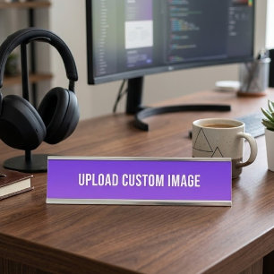 Porte-nom Pour Bureau Télécharger une image personnalisée - Ajoutez la v