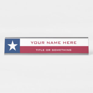Porte-nom Pour Bureau Texas
