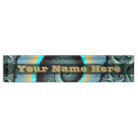 Texte de spirale fractale abstraite bleu turquoise