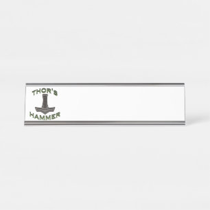 Porte-nom Pour Bureau Thor's Hammer