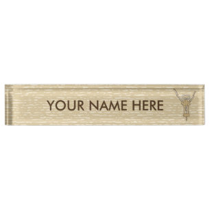 Porte-nom Pour Bureau Tire-bouchon